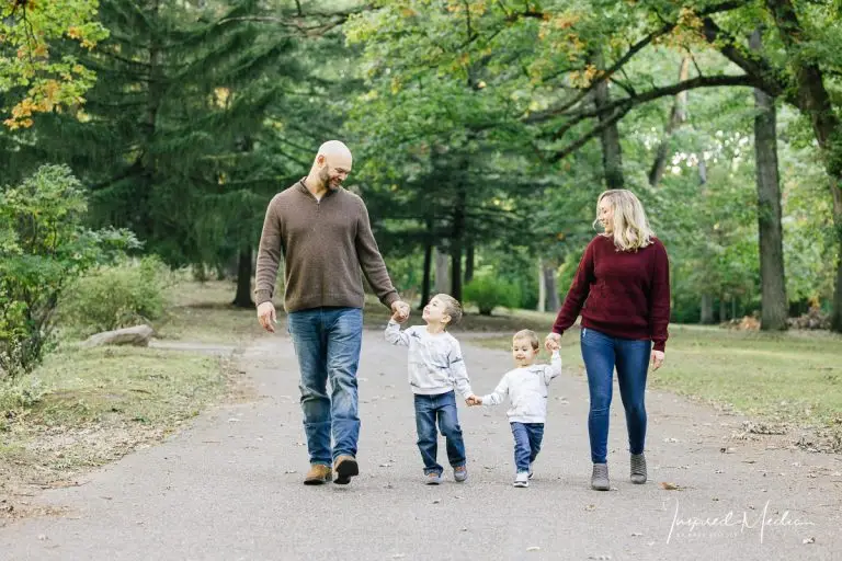 Family portrait with children