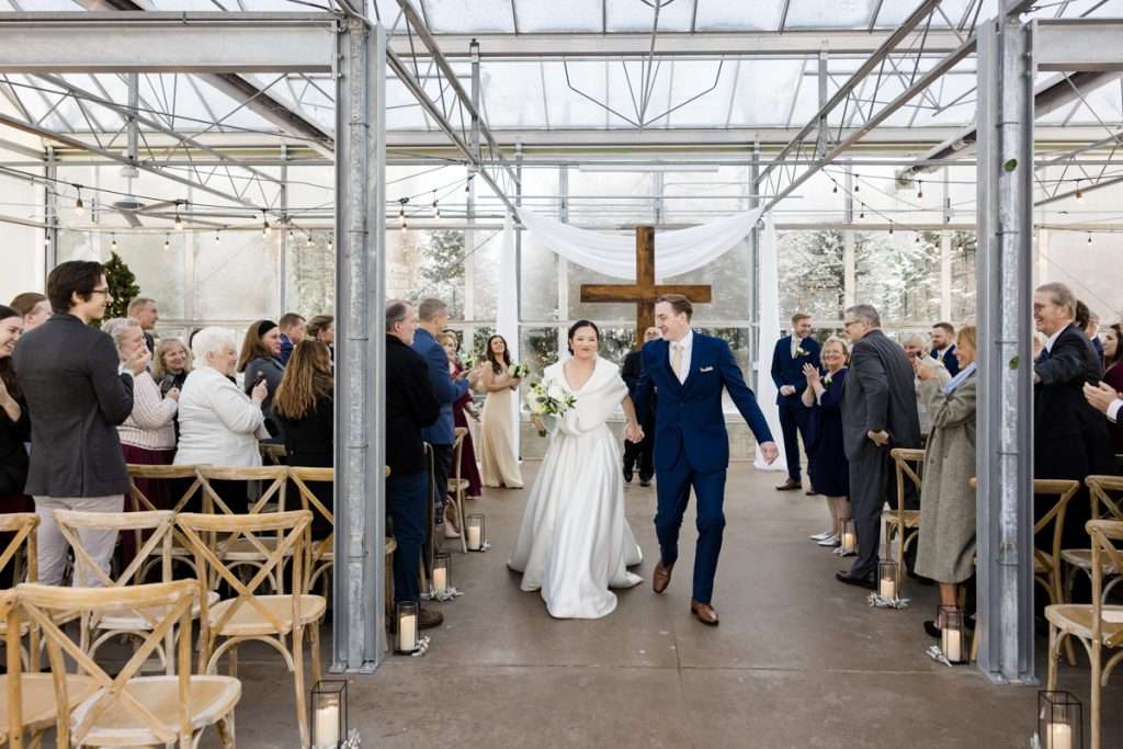wedding exit, The Ivy House, Kalamazoo wedding photographer