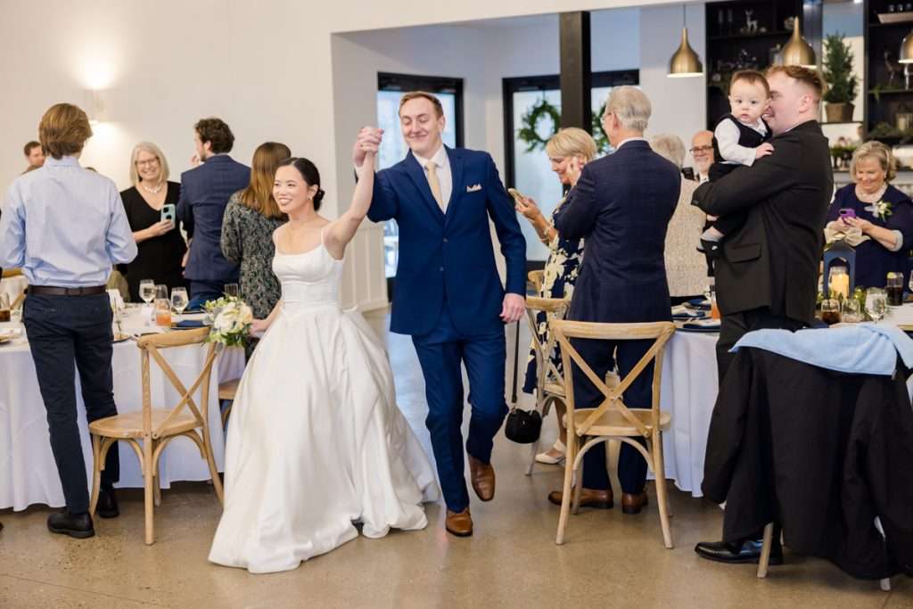 Grand entrance at The Ivy House Kalamazoo wedding photography
