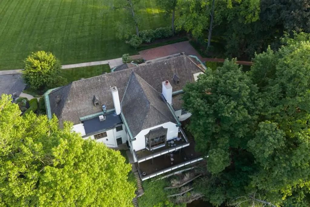 Aerial view of St Joe River Lodge
