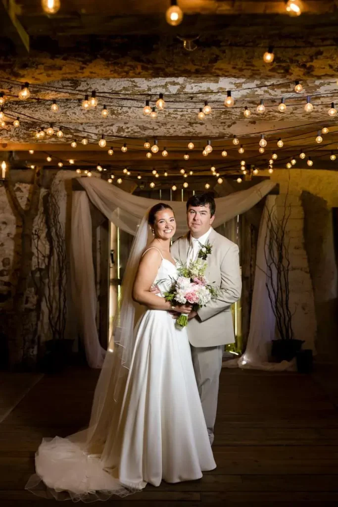 Briar Barns photo of couple in alternate ceremony spot