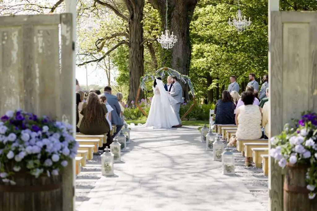 Ceremony at The Vintage Rose Barn