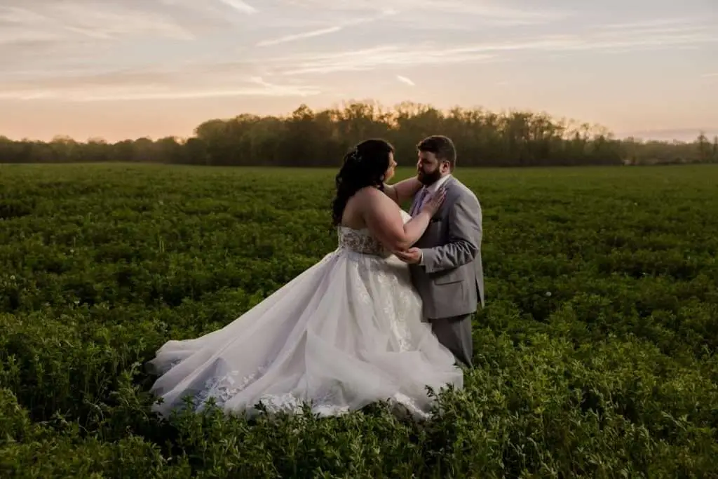 Golden hour at Vintage Rose Barn